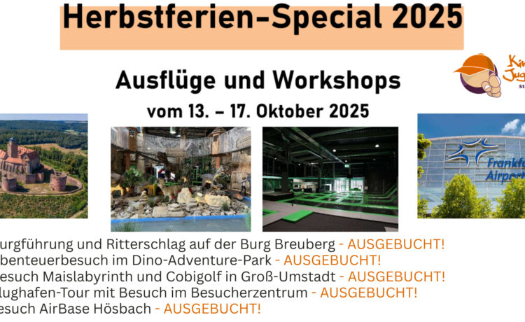 Herbstferien-Special 2025:  Ritter, Dinosaurier, Flugzeuge, Kino und jede Menge Abenteuer in den Herbstferien